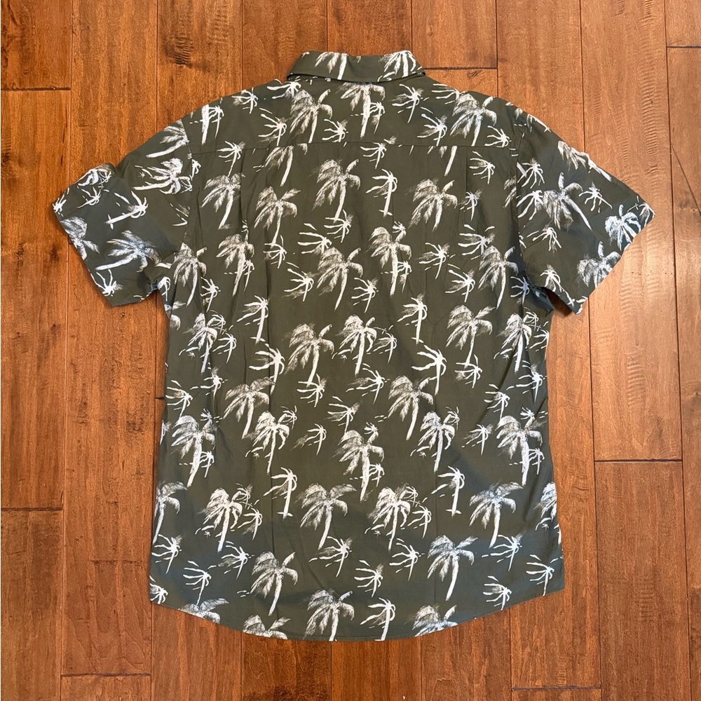 Rodd & Gunn Olive Short Sleeve Palm Print Button-Down Shirt Sz XL - Picture 3 of 10